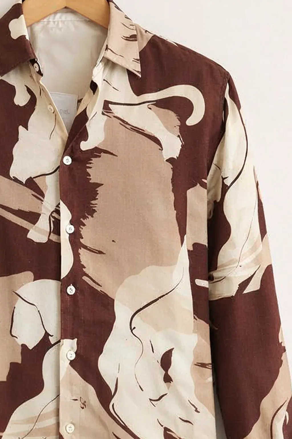 Men’s Premium Brown Stylish Cotton Shirt - Image 3