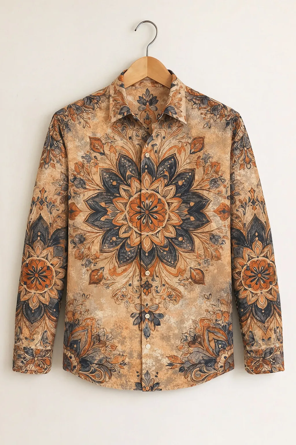 Men’s Ethnic Mandala Printed Shirt