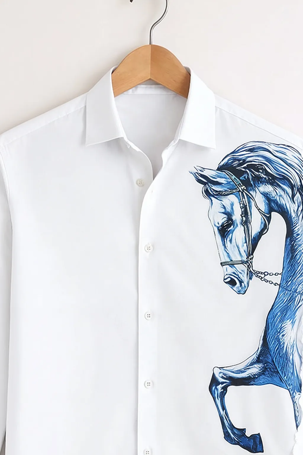 Men’s Stylish Designer Cotton Print Shirt - Image 2