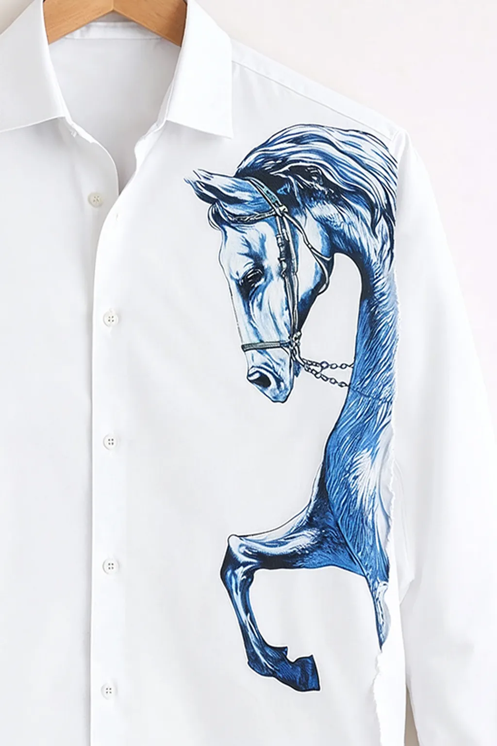 Men’s Stylish Designer Cotton Print Shirt - Image 3